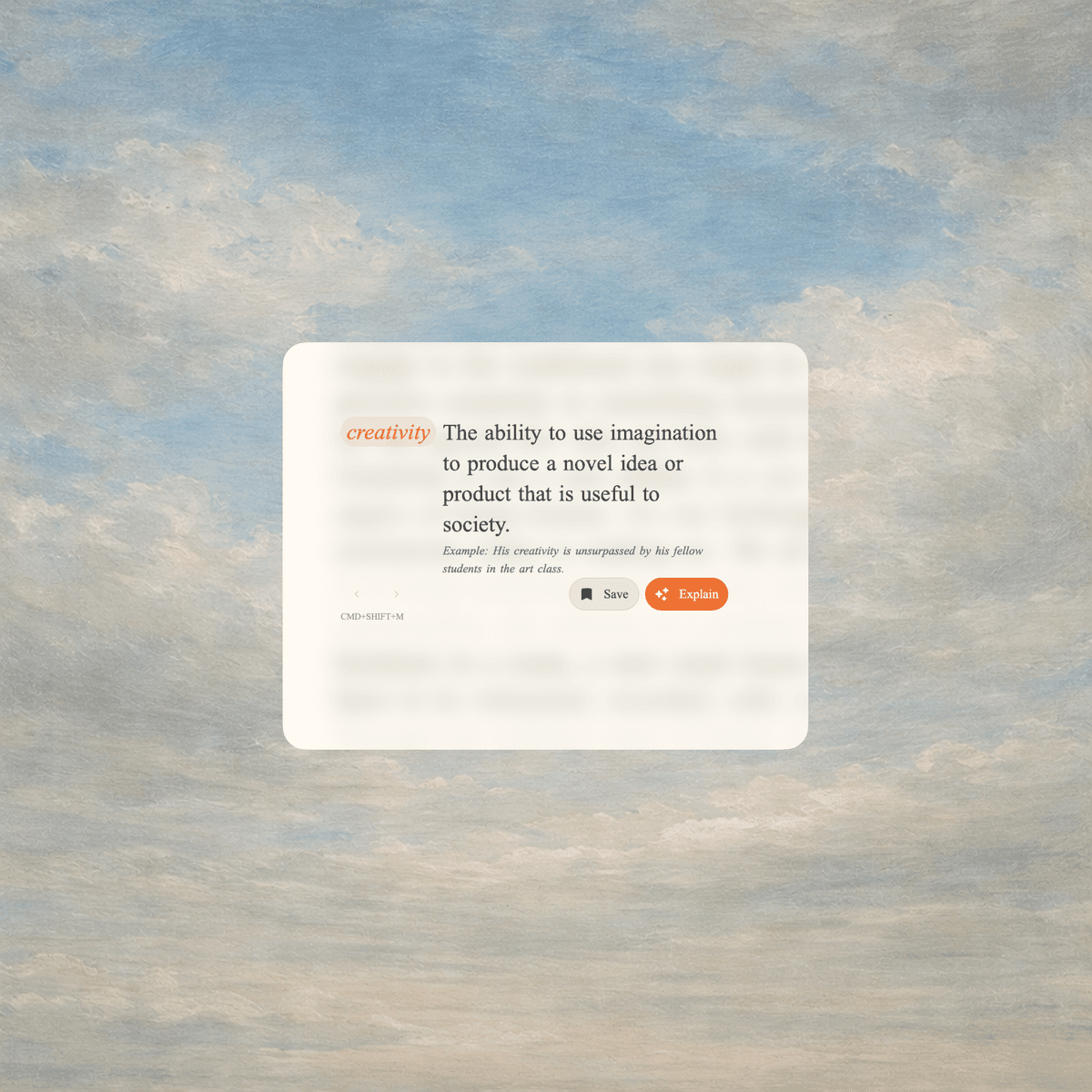 Instant definitions, inline