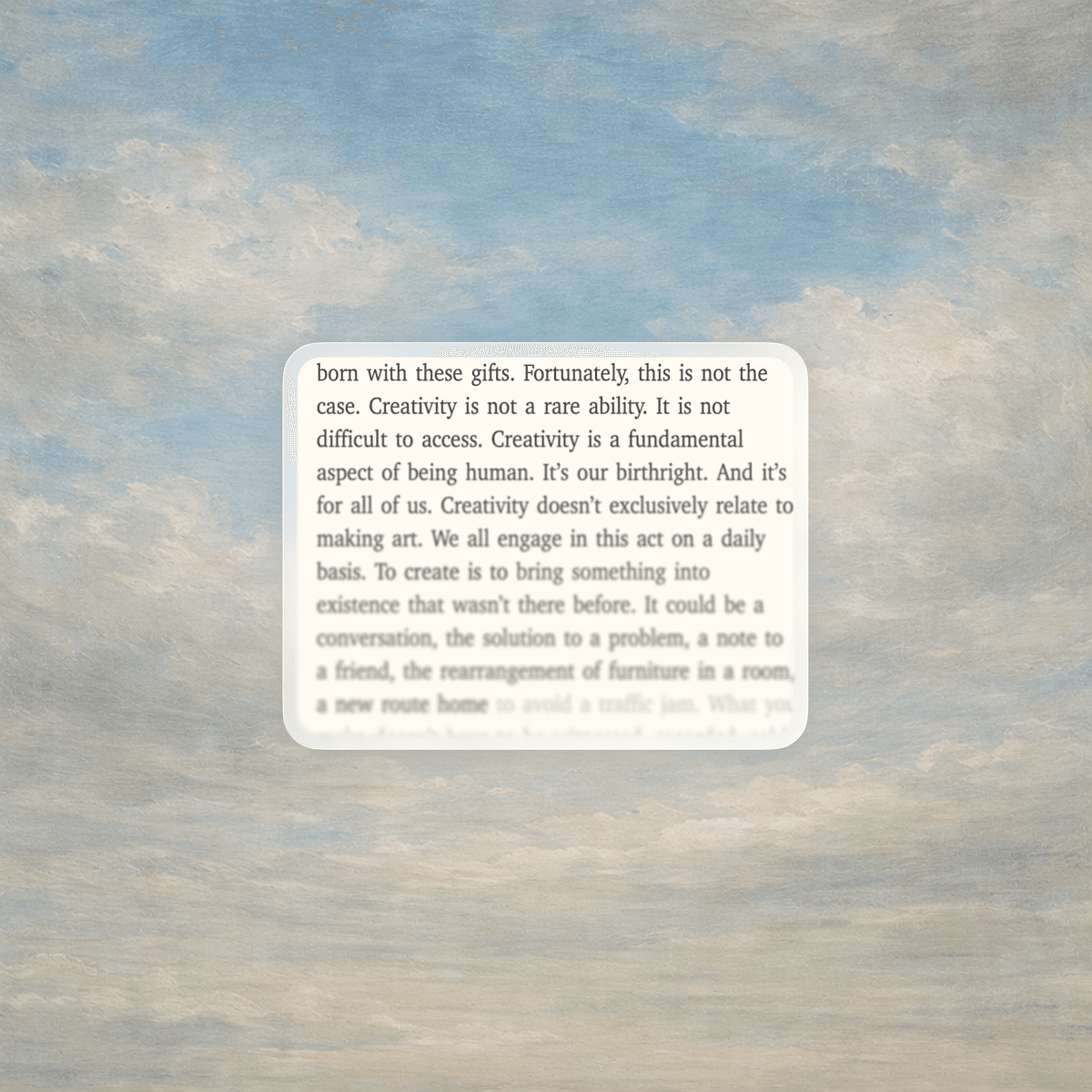 Read without distractions